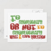 振付をする ポストカード (正面/裏面)