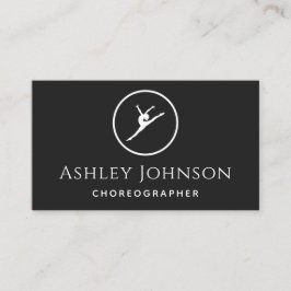 振付家ダンサーのプレーンシンプルなレイアウト 名刺