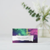 振付家ダンサーの才能カラフルを引き裂いた紙 名刺 (スタンド正面)