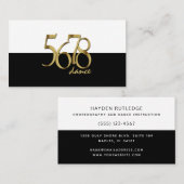 振付家モダンダンスインストラクターダンサー 名刺 (正面/裏面)