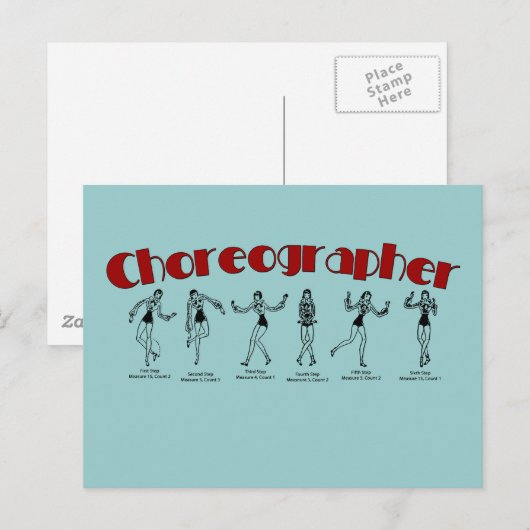 振付家 ポストカード (正面/裏面)