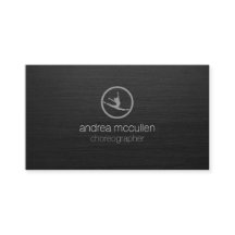 振付師ダンサーアイコン濃いブラシ仕上げメタル