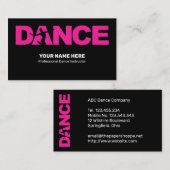 振付師プロフェッショナル名刺 名刺 (正面/裏面)