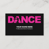 振付師プロフェッショナル名刺 名刺 (正面)