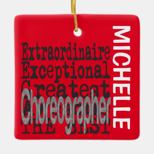 振付師超叙カスタム位 セラミックオーナメント (正面)