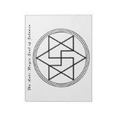 振動と神聖なジオメトリの修復 ノートパッド (回転)