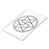 振動と神聖なジオメトリの修復 ノートパッド (アングル)