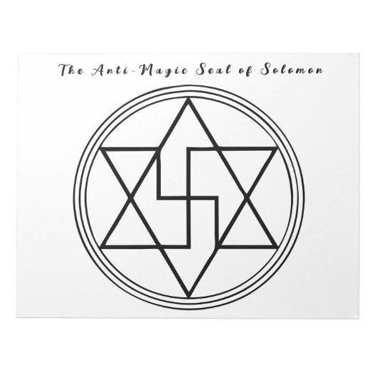 振動と神聖なジオメトリの修復 ノートパッド (正面)