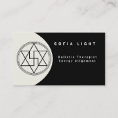 振動と神聖なジオメトリの修復 名刺 (正面)