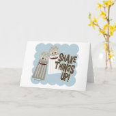 振動の事! カード (黄色い花)