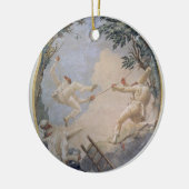 振動のPulcinella、1797年(フレスコ画) セラミックオーナメント (左)