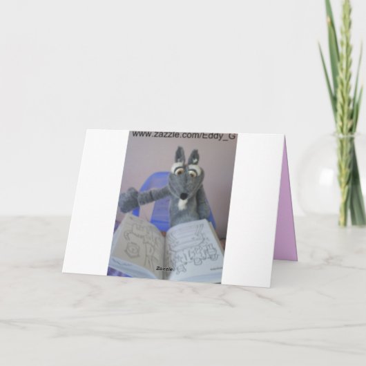 振動カエル、母の日 カード (裏面)