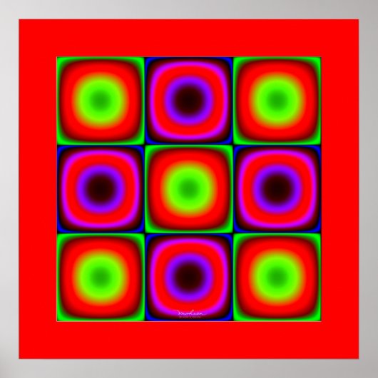 振動カラーの組み合わせ ポスター (正面)