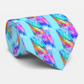 振動グリッチ虹 ネクタイ (ロール)