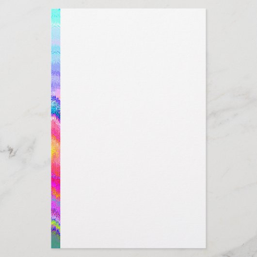 振動グリッチ虹 便箋 (正面)