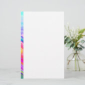 振動グリッチ虹 便箋 (スタンド正面)
