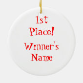 振動ダンサーのプードルのスカート及びサドルシューズ セラミックオーナメント (裏面)