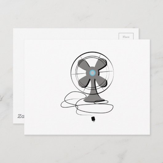 振動ファン ポストカード (正面/裏面)