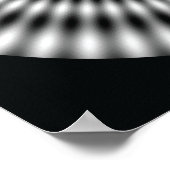 振動円 – 光学錯覚 ポスター (角)