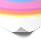 振動前向き – グラデーシカラフルョン ポスター (角)