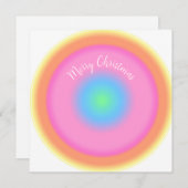 振動前向き – 放射カラフル勾配 シーズンカード (正面/裏面)