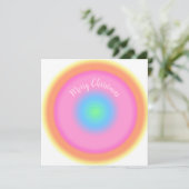 振動前向き – 放射カラフル勾配 シーズンカード (スタンド正面)