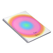 振動前向き – 放射カラフル勾配 ノートブック (右側)