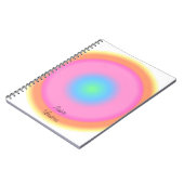 振動前向き – 放射カラフル勾配 ノートブック (左側)
