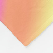 振動前向き – 放射カラフル勾配 フリースブランケット (角)