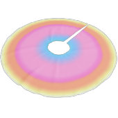 振動前向き – 放射カラフル勾配 ブラッシュドポリエステルツリースカート (アングル)