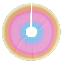 振動前向き – 放射カラフル勾配 ブラッシュドポリエステルツリースカート