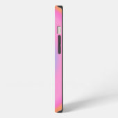 振動前向き – 放射カラフル勾配 iPhoneケース (左側面)