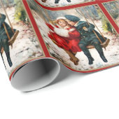 振動包装紙のヴィンテージのビクトリアンな子供 ラッピングペーパー (ロールコーナー)