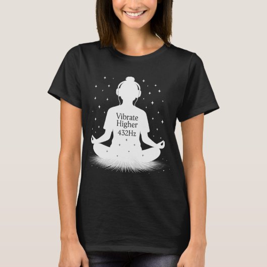 振動周波数432 Hz高い Tシャツ (正面)