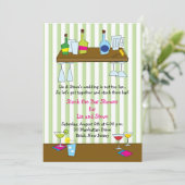 振動在庫バーのシャワーの招待状 招待状 (スタンド正面)