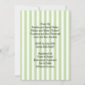 振動在庫バーのシャワーの招待状 招待状 (裏面)