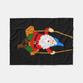 振動庭の格言 フリースブランケット (正面(横))