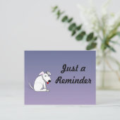 振動犬のメモの郵便はがき ポストカード (スタンド正面)