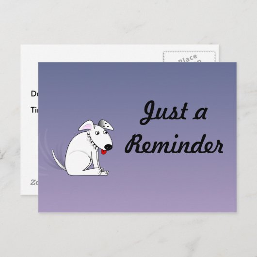 振動犬のメモの郵便はがき ポストカード (正面/裏面)