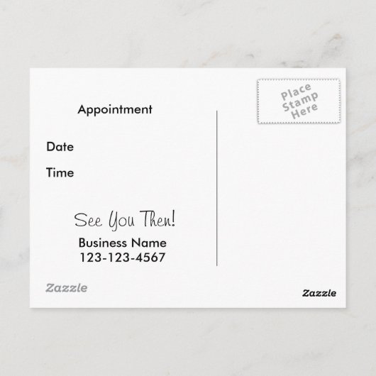 振動犬のメモの郵便はがき ポストカード (裏面)