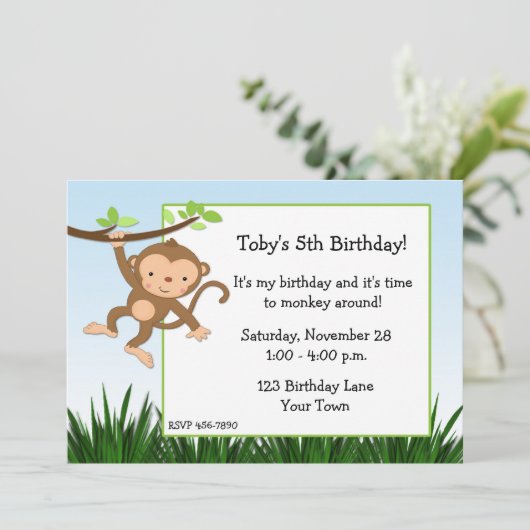 振動猿の招待状 招待状 (スタンド正面)