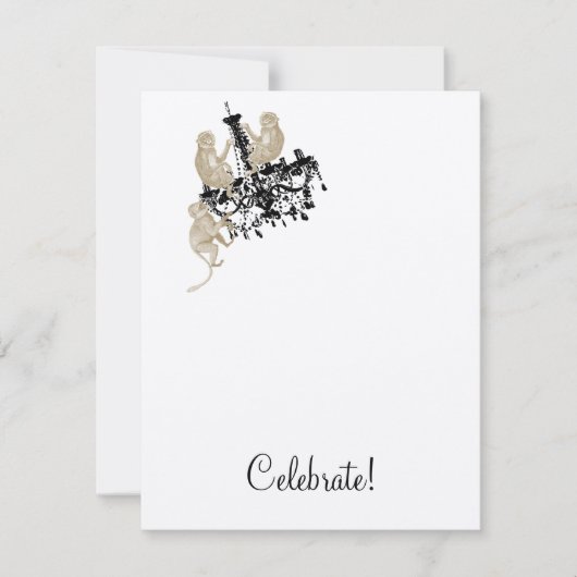 振動猿の招待 招待状 (正面)