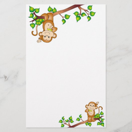 振動猿の文房具 便箋 (正面)