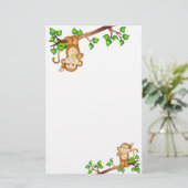 振動猿の文房具 便箋 (スタンド正面)