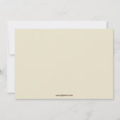 振動猿の男の子の誕生日のパーティの招待状 招待状 (裏面)