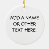 振動猿の第1誕生日のTシャツおよびギフト セラミックオーナメント (裏面)