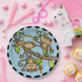 振動猿の誕生日の紙皿 ペーパープレート (パーティー)