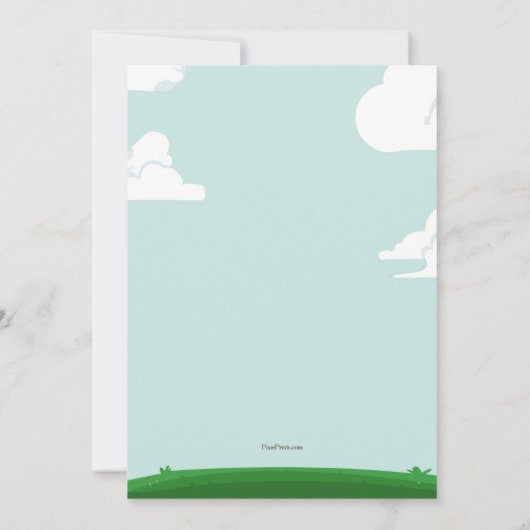 振動高い招待状 招待状 (裏面)