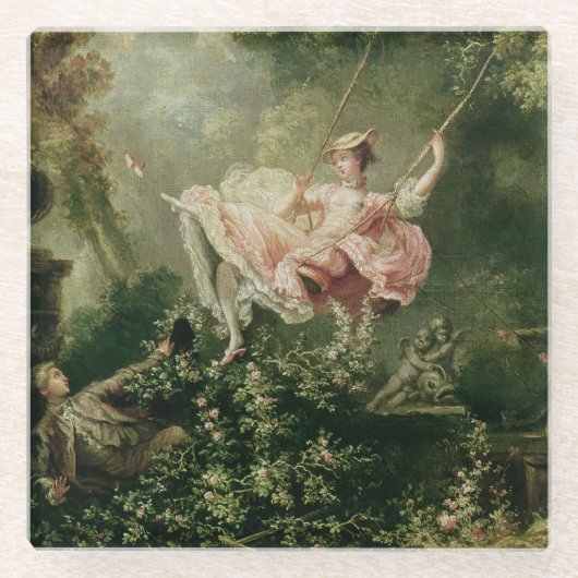 振動 ガラスコースター (正面)