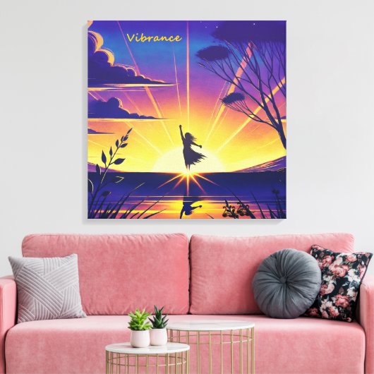 振動 キャンバスプリント (インサイチュ (リビング))